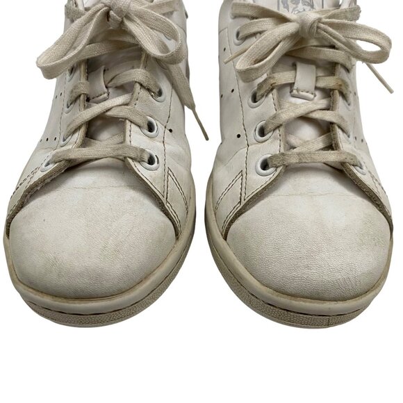 Adidas Stan Smith Primegreen Iridescent Holographic Shiny Accent Sneakers Size 4 - Picture 2 of 10